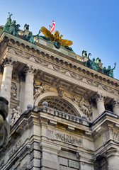 Vienna, Austria - May 18, 2019 - The Hofburg Palace is a complex of palaces from the Habsburg dynasty located in Vienna, Austria.