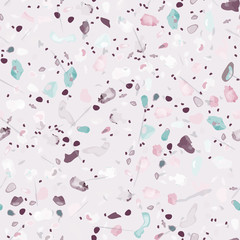Terrazzo Texture Vector. Flooring Seamless Pattern