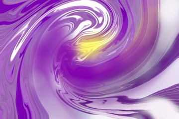 Abstract purple background White and yellow marble texture Spiral like a river
