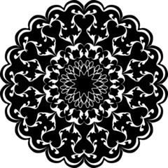 Mandalas for coloring book.Decorative round ornaments.Unusual flower shape.Oriental vector. Creative mandala design.