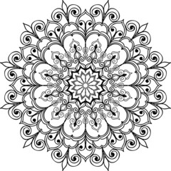 Mandalas for coloring book.Decorative round ornaments.Unusual flower shape.Oriental vector. Creative mandala design.