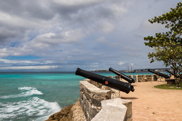 Old Fort and cannons at Needhams Point, Barbados