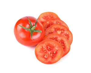 Tomato isolated on white background