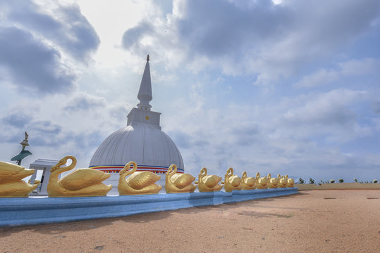 A Sthupa in Nelligala Buddhish temple 
