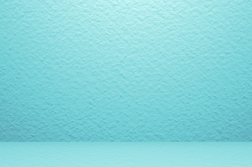 Blue empty wall room studio background. For easter
 minimal concept.