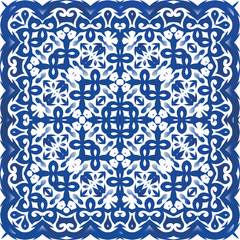 Antique portuguese azulejo ceramic.