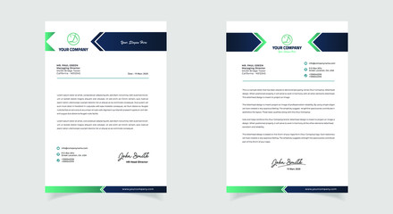 Fototapeta premium Abstract Letterhead Design Modern Business Letterhead Design Template 