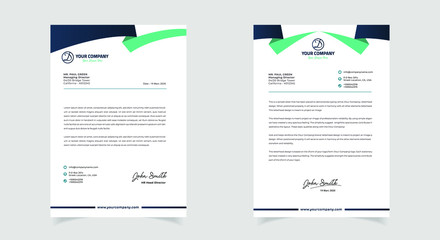 Abstract Letterhead Design Modern Business Letterhead Design Template	