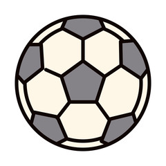 football ball equipment sport line and fill icon