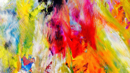 Colorful abstract background wallpaper. Modern motif visual art.  Mixtures of oil paint. Trendy...