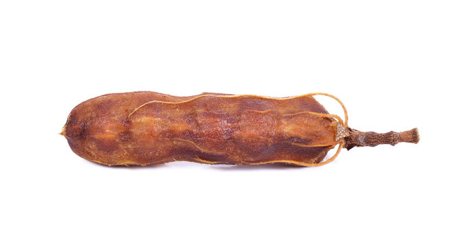 Tamarind on white background