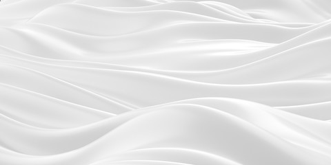 Obraz premium White abstract liquid wavy background