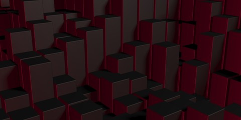 Fototapeta premium Abstract Dark Cubes Futuristic Design Background