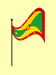 Grenada national flag 