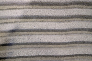 Surface of building glue for laying ceramic tiles .