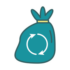 garbage bag fill style icon