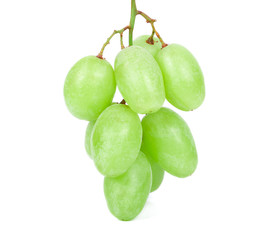 Green Grapes isolated on white background