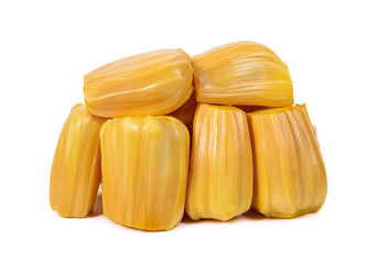 Ripe Jackfruit isolated on white background
