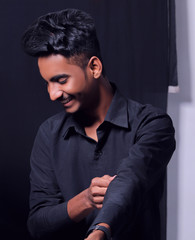 portrait of a handsome young man 