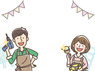 DIY　親子　父娘　装飾あり