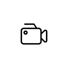 video camera line icon