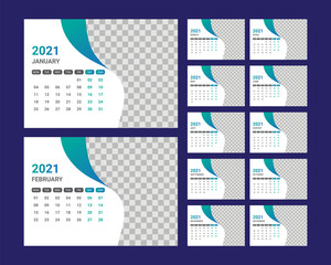 Desk Calendar 2021
