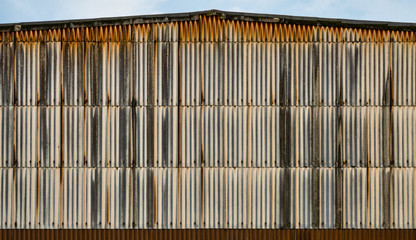 Rostiges Wellblechprofil