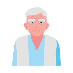 elderly man wearing stylish clothes