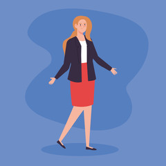 beautiful woman with elegant clothes vector illustration design