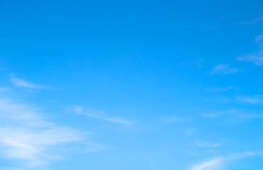 blue sky with beautiful natural white clouds	
