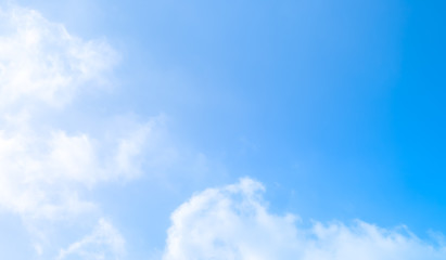 Fototapeta premium blue sky with beautiful natural white clouds 