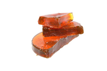 rosin isolated on white background