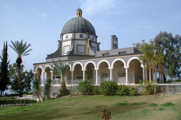 Church of the Multiplication of the loaves and the fishes, Tabgha, on the Sea of Galilee 