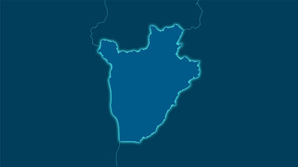 Burundi, solid - light glow