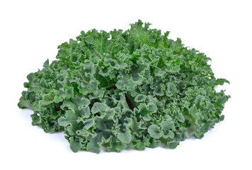 Super Food (kale)on white background