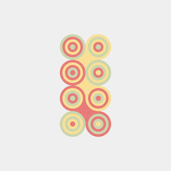 Obraz premium Colour Dots Universe Logo art design illustration