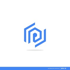 vector logo with the shape of the letter abstract, modern, unique, and clean, brand, company