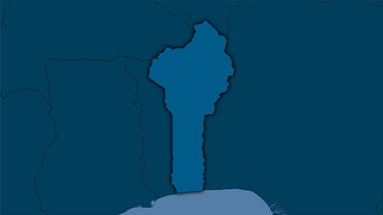 Benin, solid - dark glow