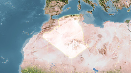 Algeria, satellite C - light glow © Yarr65