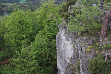 Blick von der Burgruine Leienfels in die oberfränkische Landschaft