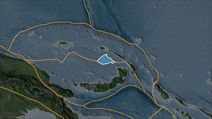 Manus plate separated. Satellite imagery A