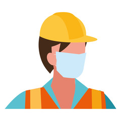 professional man wearing face mask