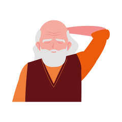 elderly man wearing stylish clothes