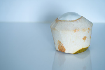Peeled Coconut Ready to Eat. Peelless coconut