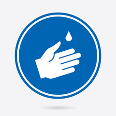 Hand washing - vector icon. Illustration isolated. Simple pictogram.