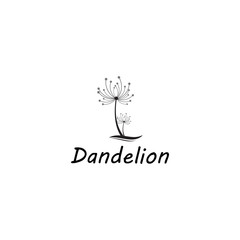 Dandelion vector icon design