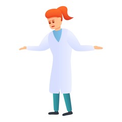 Chiropractor icon. Cartoon of chiropractor vector icon for web design isolated on white background