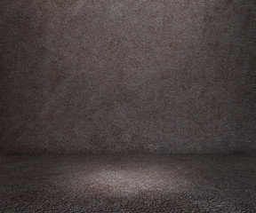 Empty top of  stone ground on concrete wall background texture grunge and surface with space or display for add text or image and product. Loft style interior design.