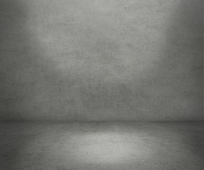 Empty top of  stone ground on concrete wall background texture grunge and surface with space or display for add text or image and product. Loft style interior design.