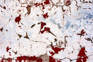 Texture of a concrete wall with cracks and scratches which can be used as a background